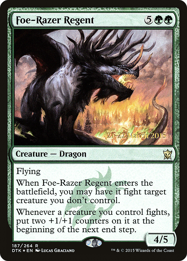 Foe-Razer Regent (PRE-187S) - Dragons of Tarkir Promos Foil