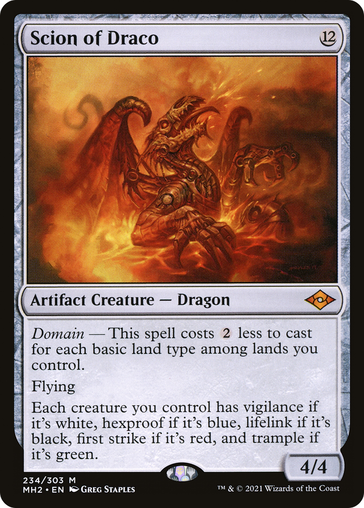 Scion of Draco (MH2-234) - Modern Horizons 2 Foil