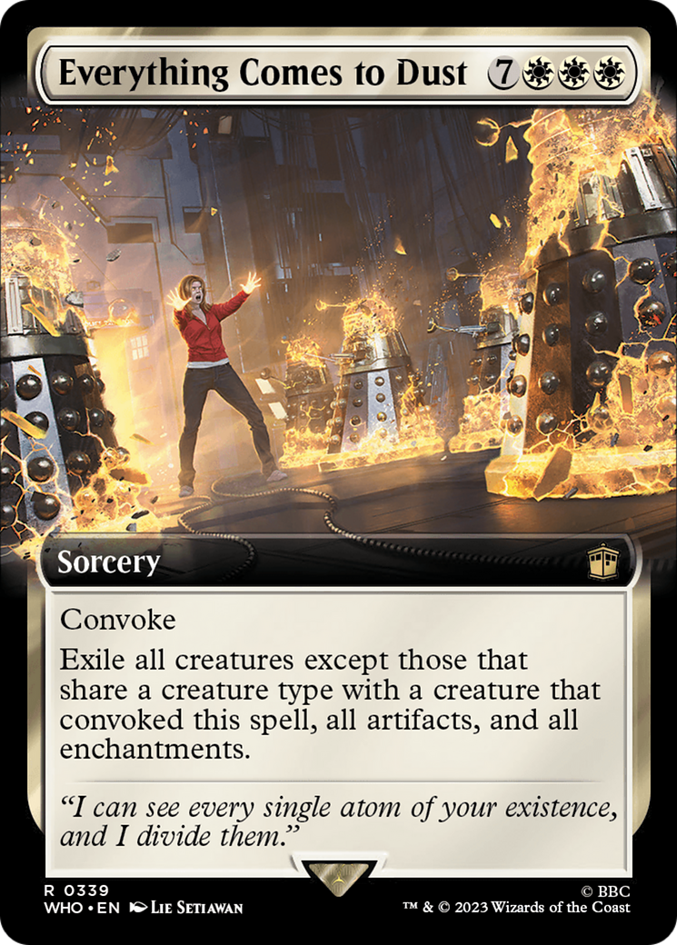 Everything Comes to Dust (WHO-339) - Doctor Who: (Extended Art) Foil