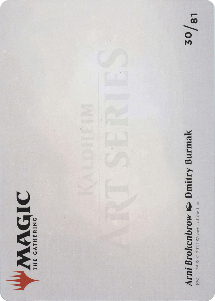 Arni Brokenbrow Art Card (ASKHM-030) - Art Series: Kaldheim (Borderless)