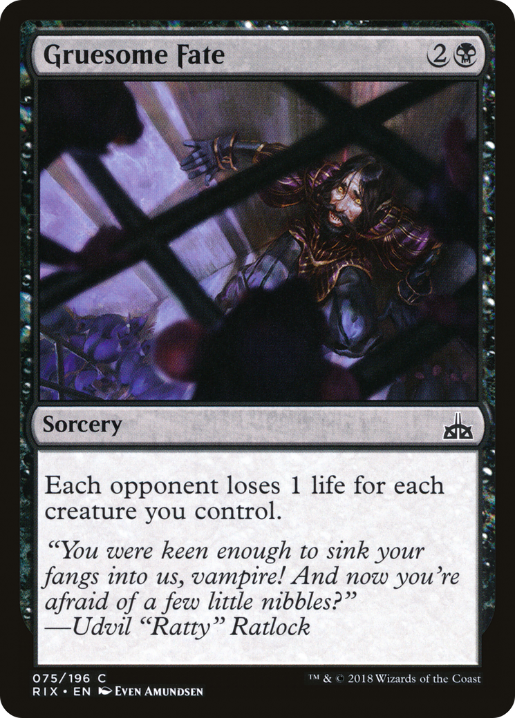 Gruesome Fate (RIX-075) - Rivals of Ixalan Foil