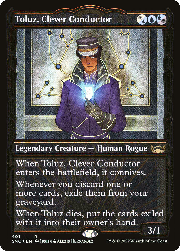 Toluz, Clever Conductor (SNC-401) - Streets of New Capenna: (Showcase) Foil