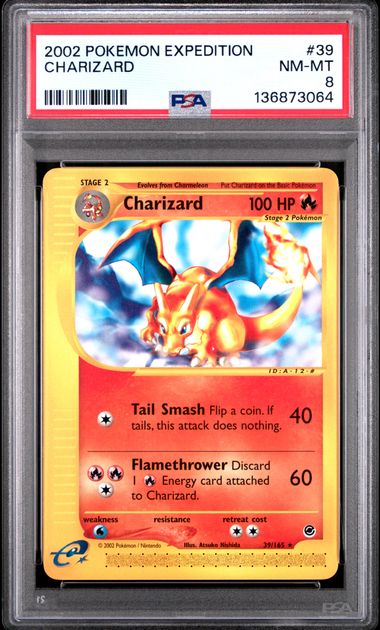 Charizard Expedition 39/165 PSA 8