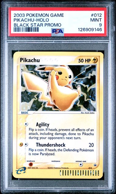 Pikachu Nintendo Black Star Promo #012 PSA 9