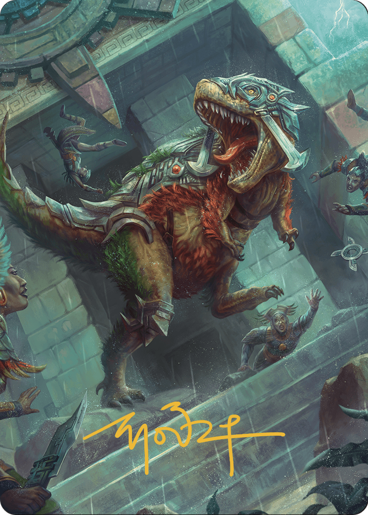Carnage Tyrant // Carnage Tyrant (ALCI-066) - The Lost Caverns of Ixalan Art Series (Borderless) Foil