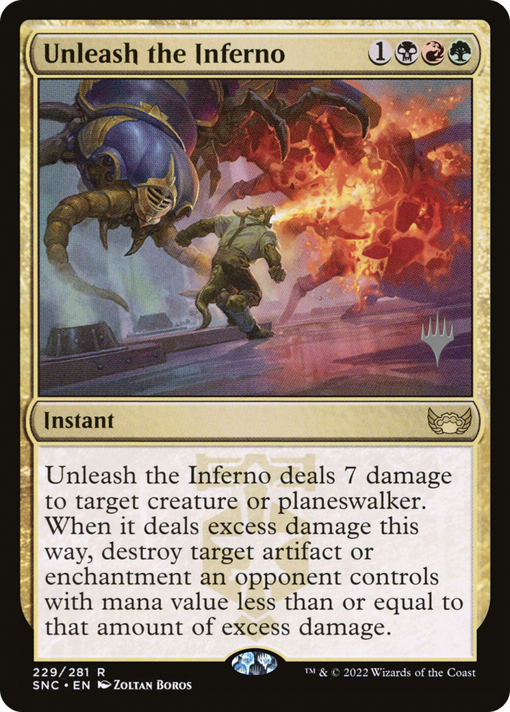 Unleash the Inferno (PPSNC-229P) - Streets of New Capenna Promos