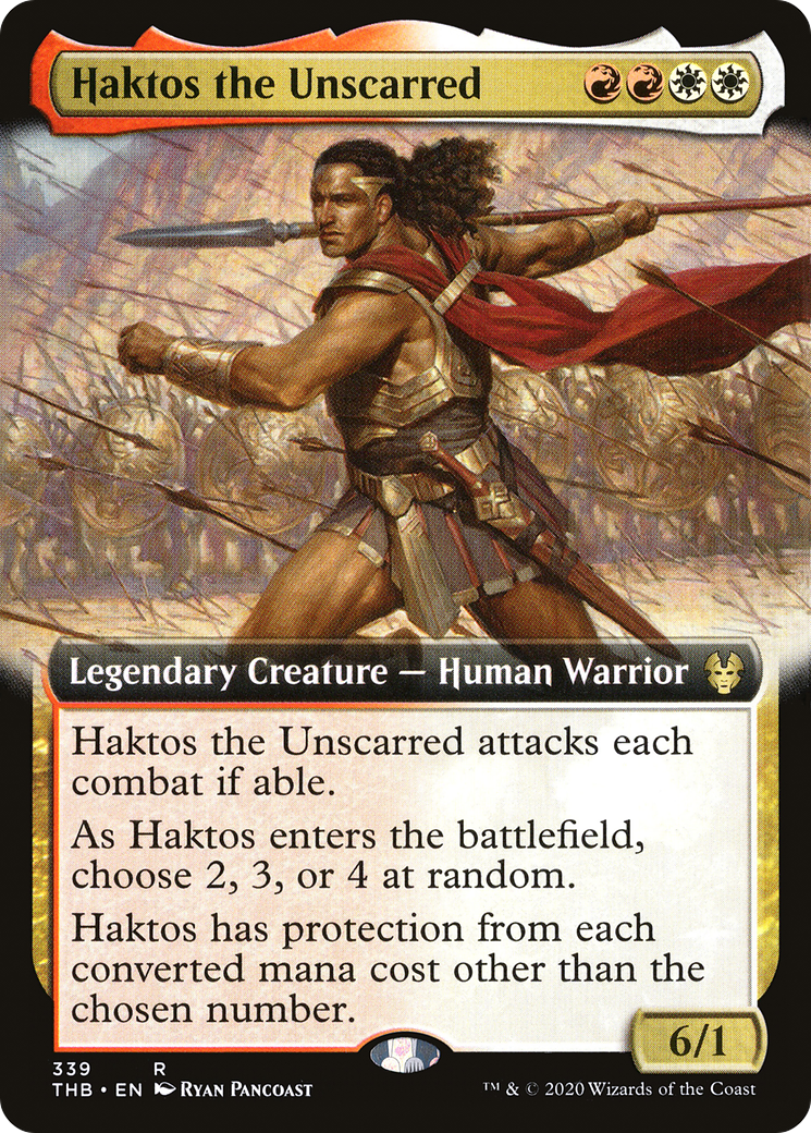 Haktos the Unscarred (THB-339) - Theros Beyond Death: (Extended Art)