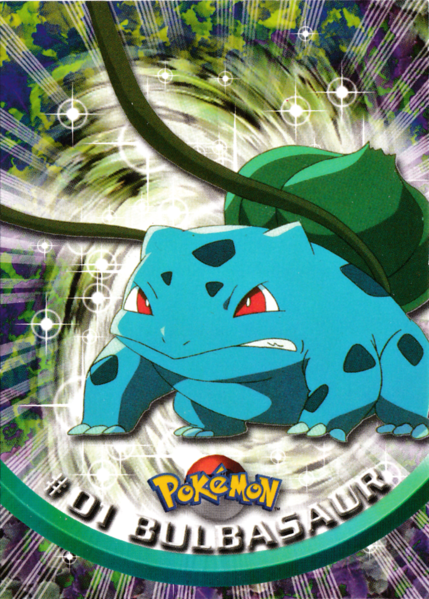 Bulbasaur (01) [Topps TV Animation Edition Series 1 (Green Logo)