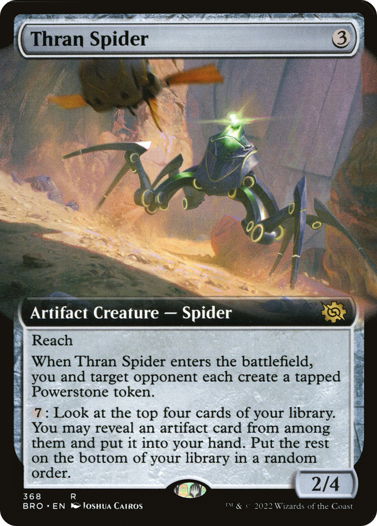 Thran Spider (BRO-368) - The Brothers' War: (Extended Art) Foil