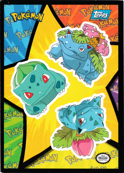 Bulbasaur/Ivysaur/Venusaur Sticker (S10) [Topps Pokemon the First Movi