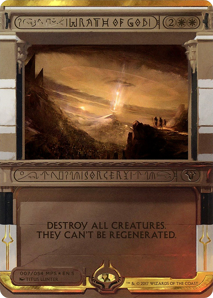 Wrath of God (MPS2-007) - Amonkhet Invocations (Borderless) Foil