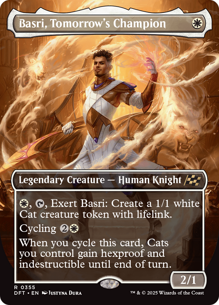 Basri, Tomorrow's Champion (DFT-355) - Aetherdrift (Borderless) Foil