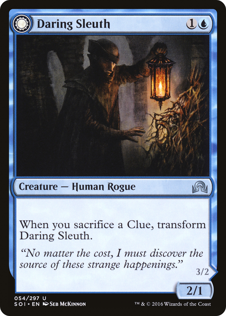 Daring Sleuth // Bearer of Overwhelming Truths (SOI-054) - Shadows over Innistrad: (Double Faced Transform)
