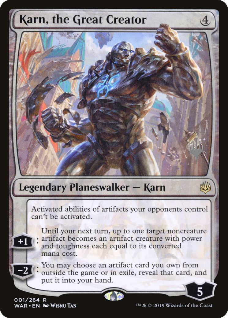 Karn, the Great Creator (PPTHB-01P) - War of the Spark Promos Foil