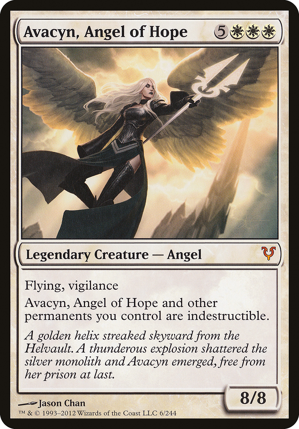 Avacyn, Angel of Hope (OVER-006) - Open the Helvault Foil