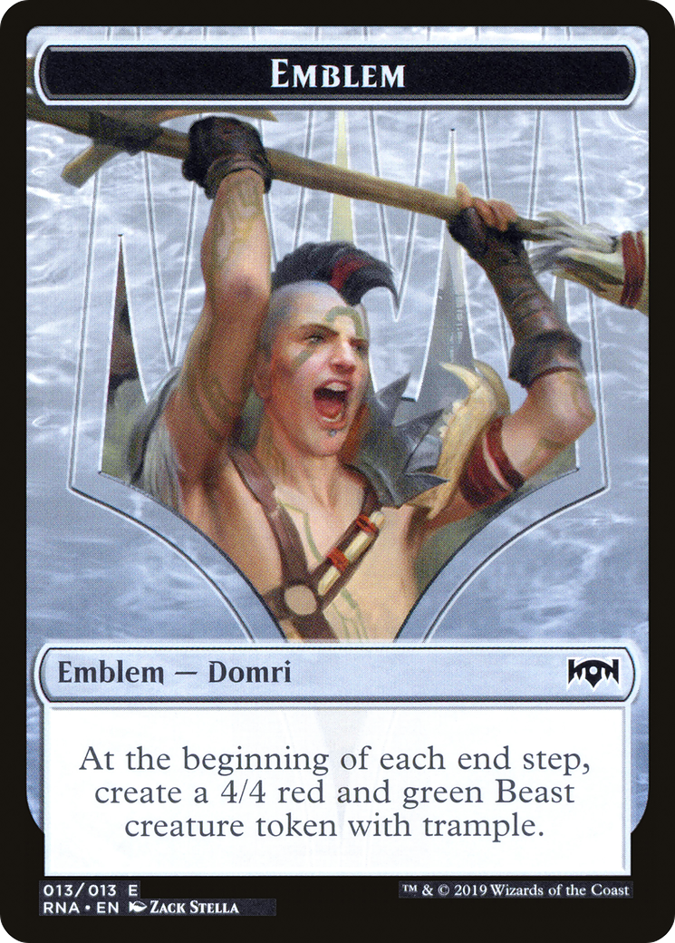Domri, Chaos Bringer Emblem (RNA-013) - Ravnica Allegiance Tokens