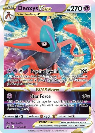 Deoxys VSTAR SWSH268/307 - SWSH Sword & Shield Promo Cards Holofoil
