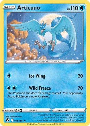 Articuno 036/195 - SWSH12 Silver Tempest Reverse Holofoil