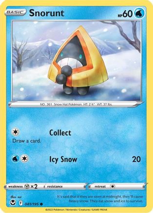 Snorunt 041/195 - SWSH12 Silver Tempest Reverse Holofoil