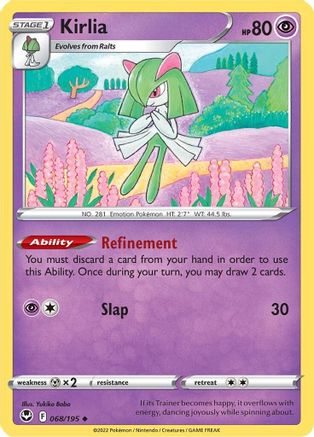 Kirlia 068/195 - SWSH12 Silver Tempest Reverse Holofoil