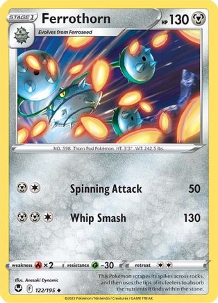 Ferrothorn 122/195 - SWSH12 Silver Tempest Reverse Holofoil