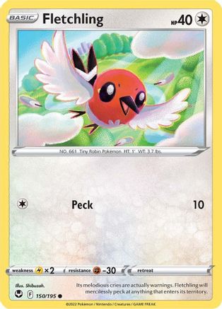Fletchling 150/195 - SWSH12 Silver Tempest