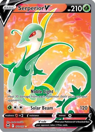 Serperior V (Full Art) 170/195 - SWSH12 Silver Tempest Holofoil
