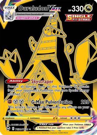 pokemon cards duraludon VMAX (Secret) TG30/TG30 after card I Visited The World's Legendary Creature — Mutant Mercenary Hero Deck:Necron Dynasties