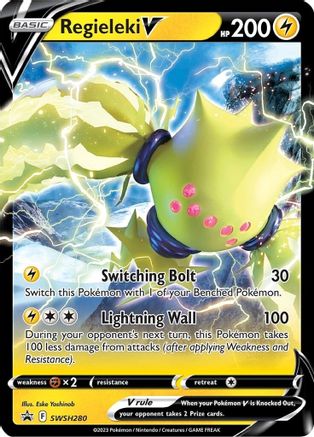 Regieleki V SWSH280/307 - SWSH Sword & Shield Promo Cards Holofoil