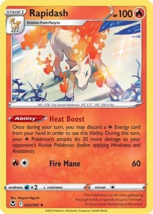 Rapidash 022/195 - Deck Exclusives