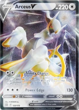 Arceus V (Metal Card) 122/172 - Miscellaneous Cards & Products Holofoil