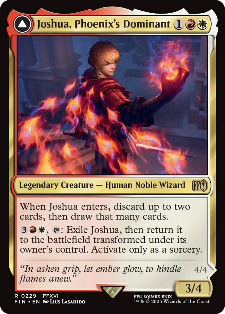 Joshua, Phoenix's Dominant // Phoenix, Warden of Fire (FIN-229) - FINA Joshua, Phoenix's Dominant // Phoenix, Warden of Fire (FIN-229) - FINA