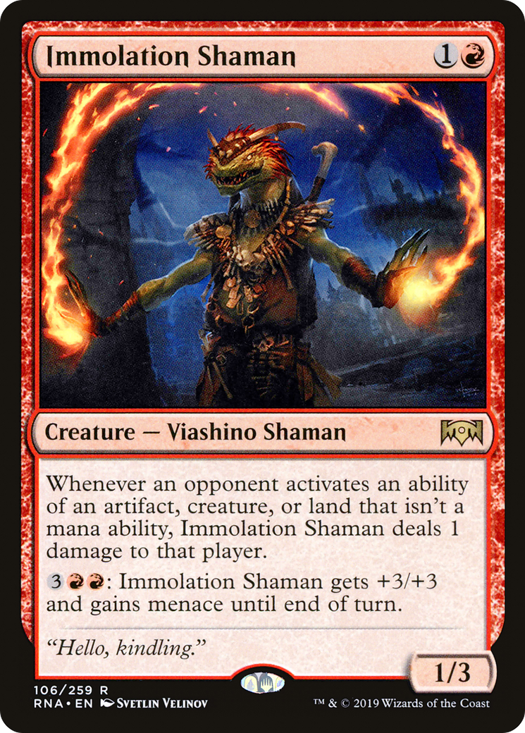 Immolation Shaman (RNA-106) - Ravnica Allegiance