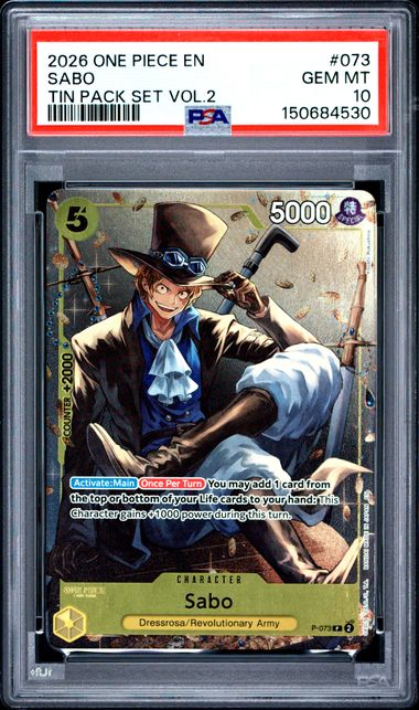 Sabo Tin Pack Set Vol.2 P-073 PSA 10