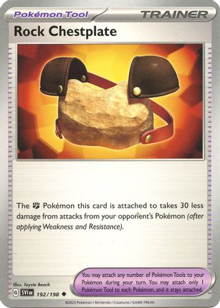 Rock Chestplate 192/198 - SV01 Scarlet & Violet Base Set Reverse Holofoil