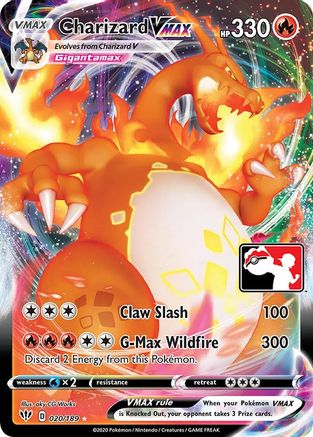 Charizard VMAX 020 - Prize Pack Series Cards Holofoil