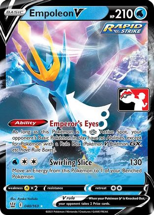 Empoleon V 040 - Prize Pack Series Cards Holofoil