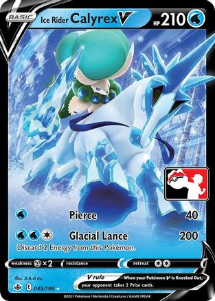 Ice Rider Calyrex V 045 - Prize Pack Series Cards Holofoil