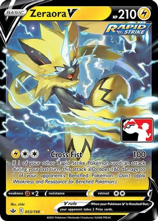 Zeraora V 053 - Prize Pack Series Cards Holofoil
