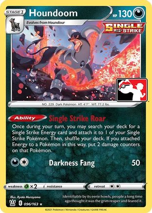 Houndoom 096 - Prize Pack Series Cards