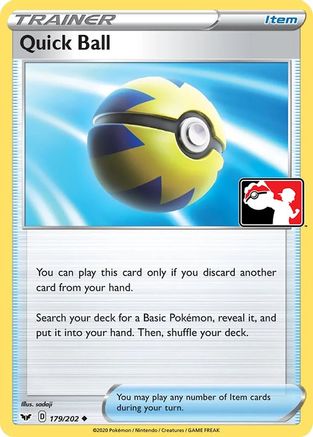 Quick Ball 179/202 - Prize Pack Series Cards Holofoil