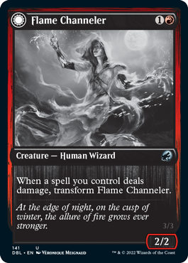 Flame Channeler // Embodiment of Flame (DBL-141) - Innistrad: Double Feature: (Double Faced Transform) Foil