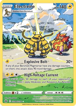 Electivire GG08/GG70 - Crown Zenith Galarian Gallery Holofoil