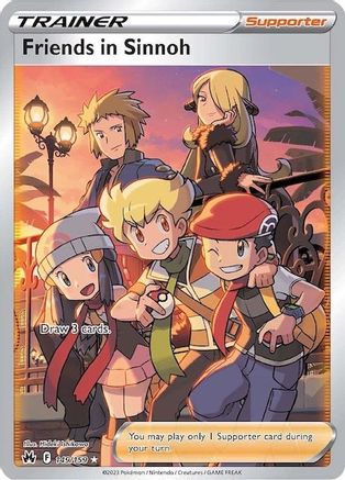 Friends in Sinnoh (Full Art) 149/159 - Crown Zenith Holofoil
