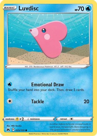 Luvdisc 035/159 - Crown Zenith Reverse Holofoil