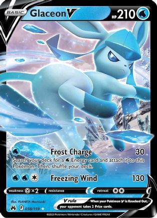 Glaceon V 038/159 - Crown Zenith Holofoil