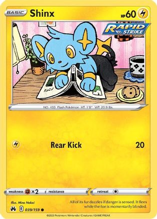 Shinx 039/159 - Crown Zenith Reverse Holofoil