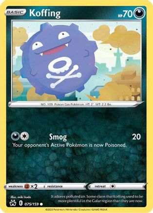 Koffing 075/159 - Crown Zenith