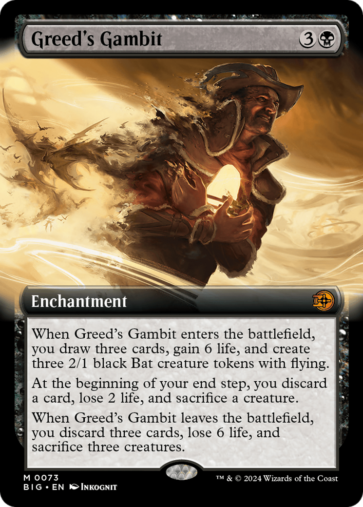 Greed's Gambit (BIG-073) - The Big Score: (Extended Art) Foil