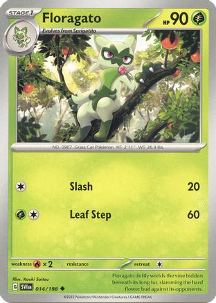 Floragato 014/198 - SV01 Scarlet & Violet Base Set Reverse Holofoil